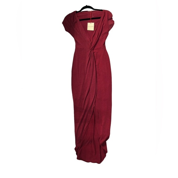 Wine red high low dress size Small - Picture 4 of 9